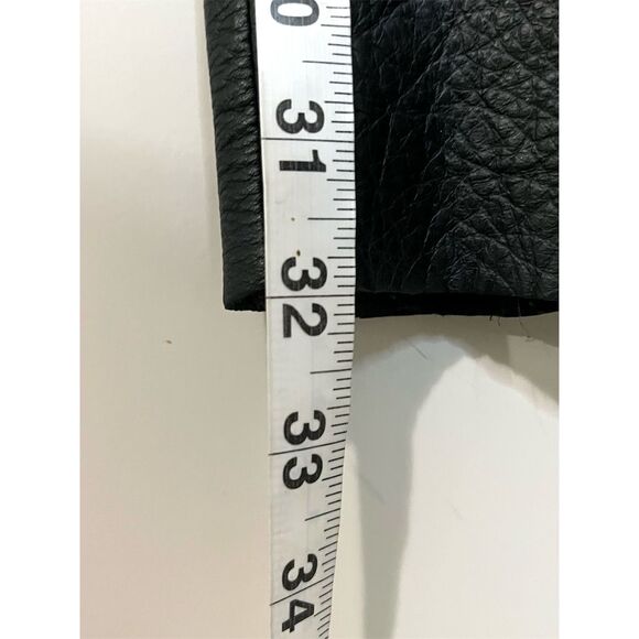 Leather Limited Men's Black Leather Cargo Pants Size 34 Utility Pockets Biker - Picture 5 of 10